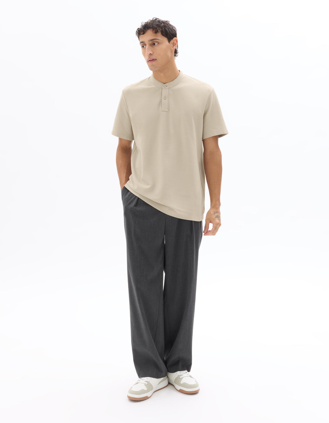 Men - Knitted - Polo Shirt - Short sleeves