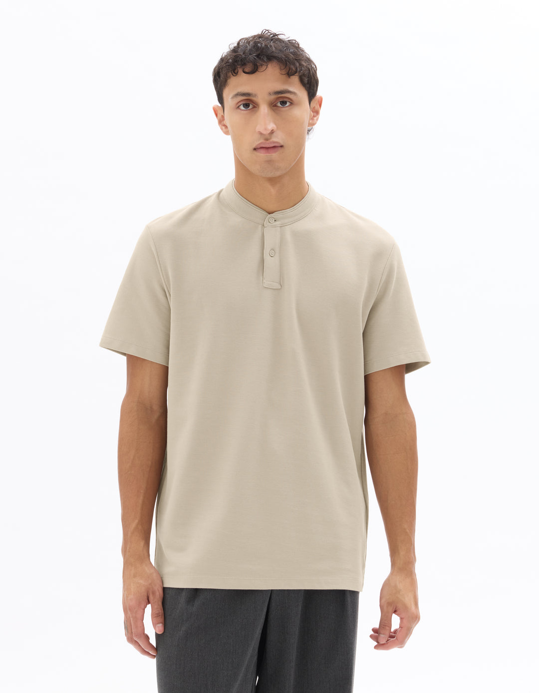 Men - Knitted - Polo Shirt - Short sleeves