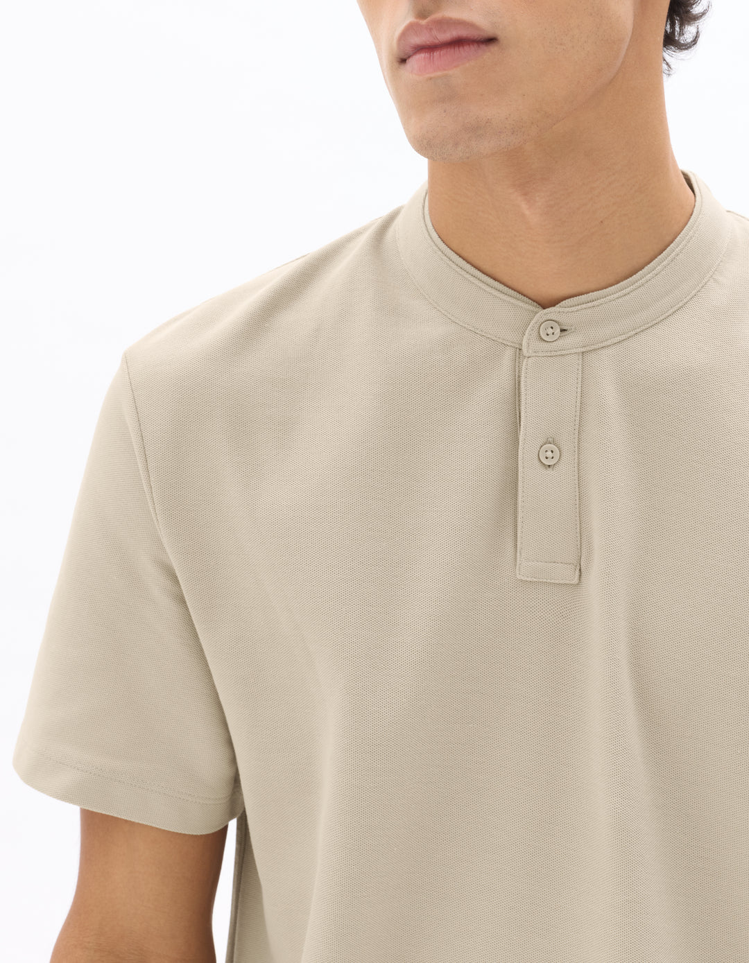 Men - Knitted - Polo Shirt - Short sleeves