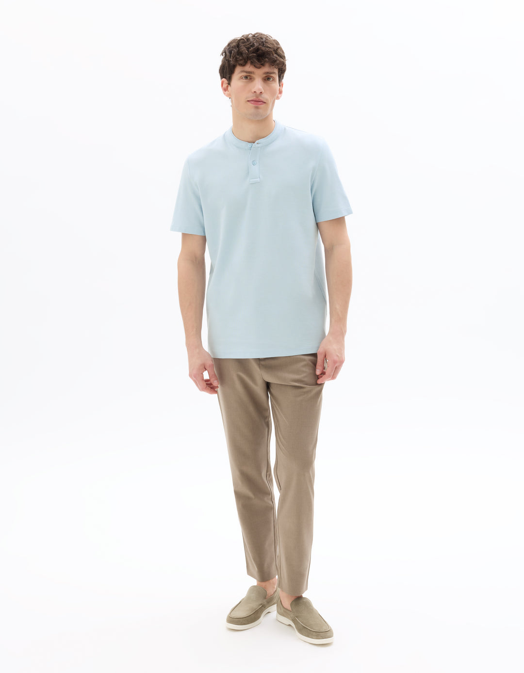 Men - Knitted - Polo Shirt - Short sleeves