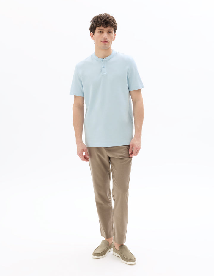 Men - Knitted - Polo Shirt - Short sleeves