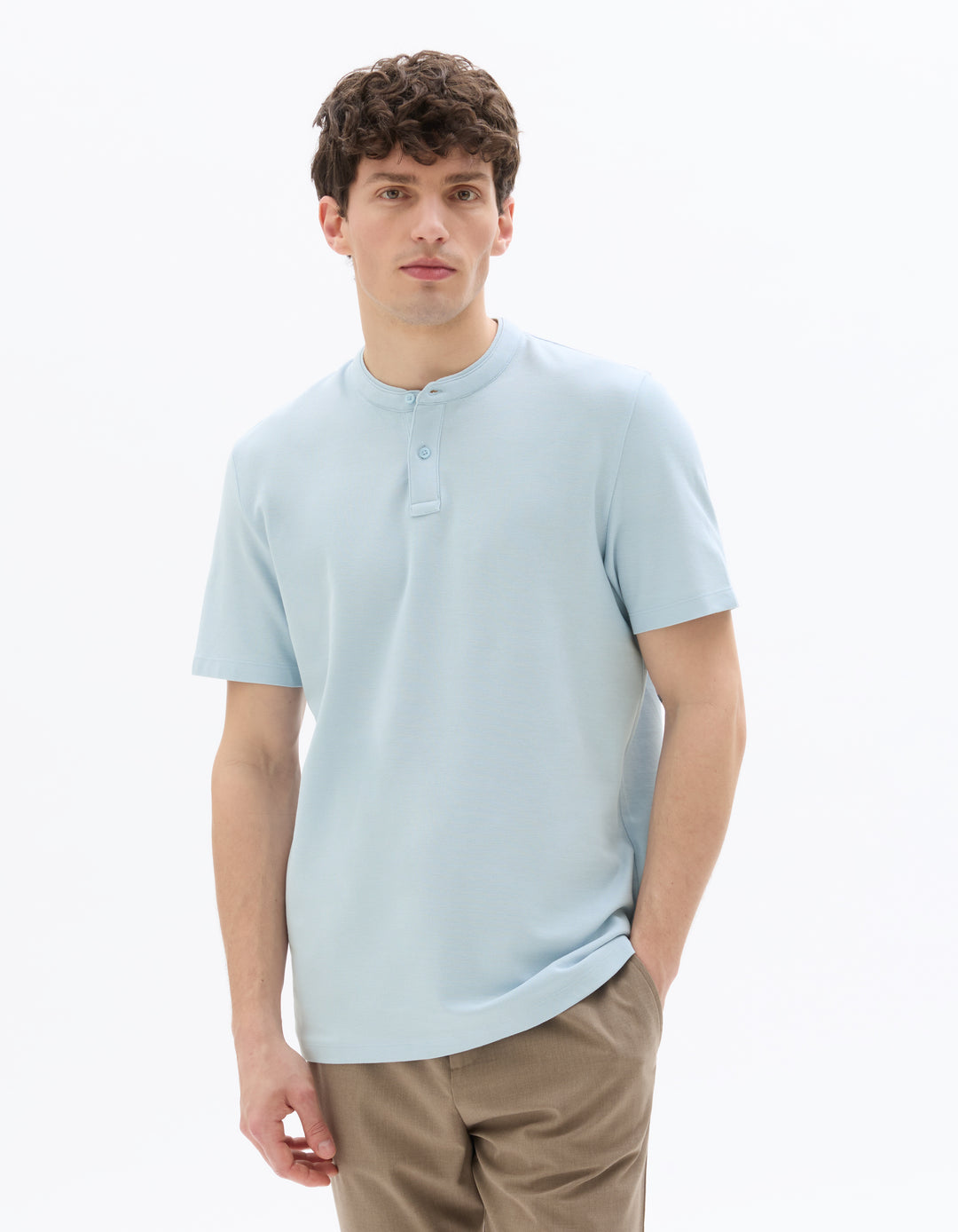 Men - Knitted - Polo Shirt - Short sleeves