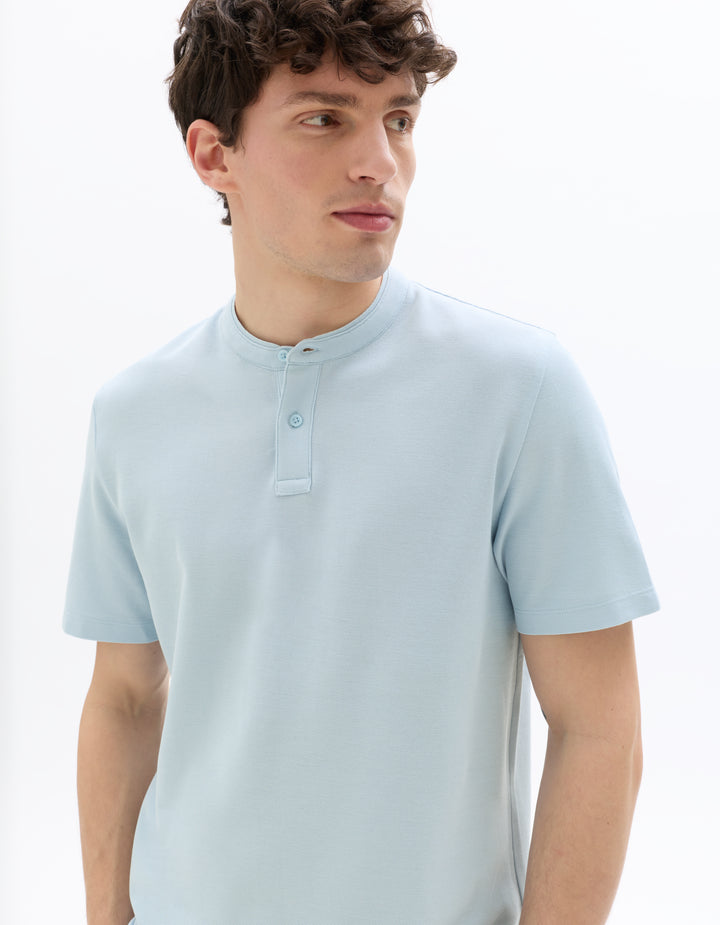 Men - Knitted - Polo Shirt - Short sleeves