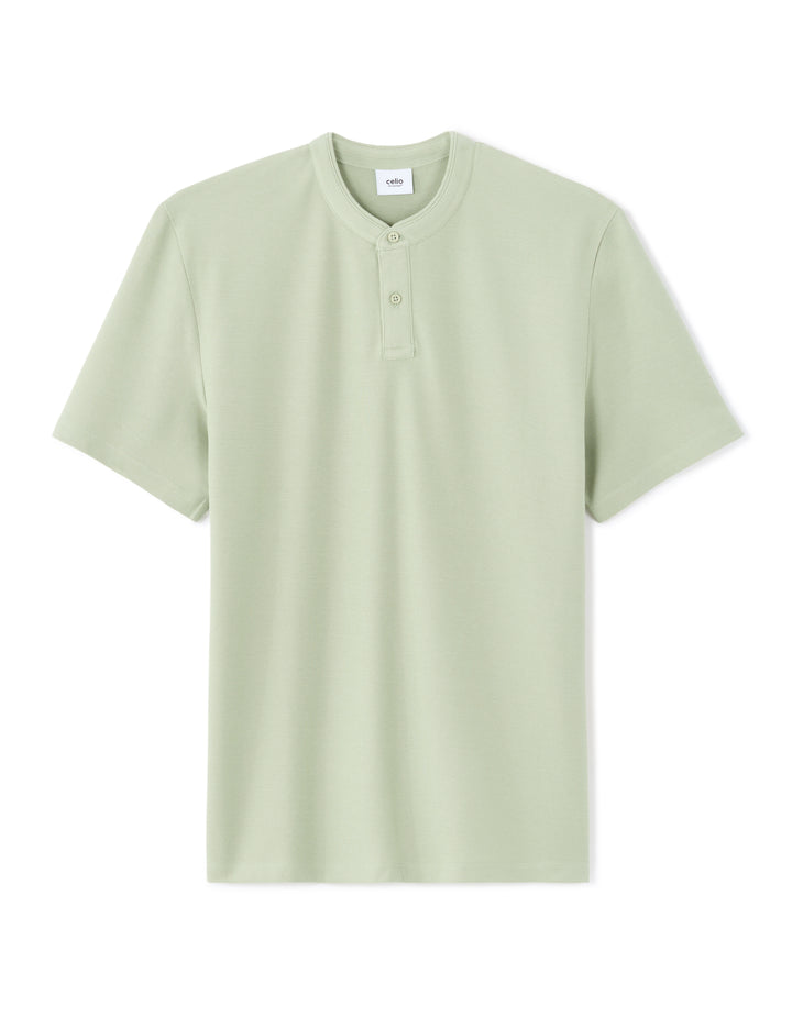 Men - Knitted - Polo Shirt - Short sleeves