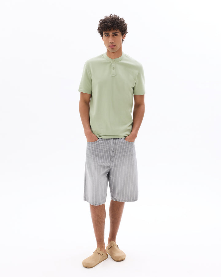 Men - Knitted - Polo Shirt - Short sleeves
