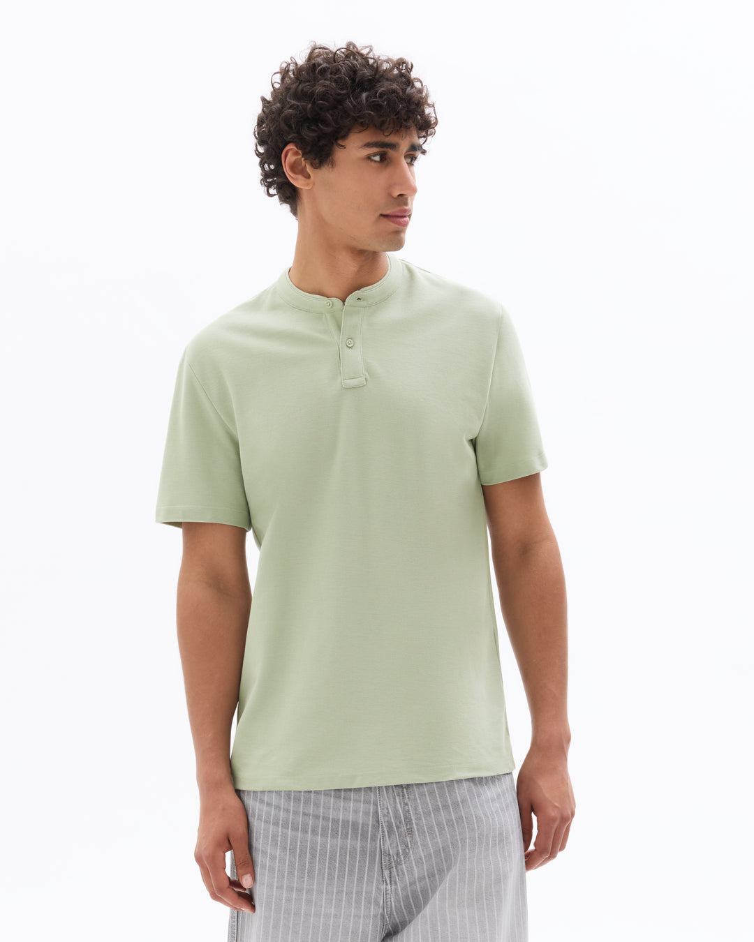 Men - Knitted - Polo Shirt - Short sleeves