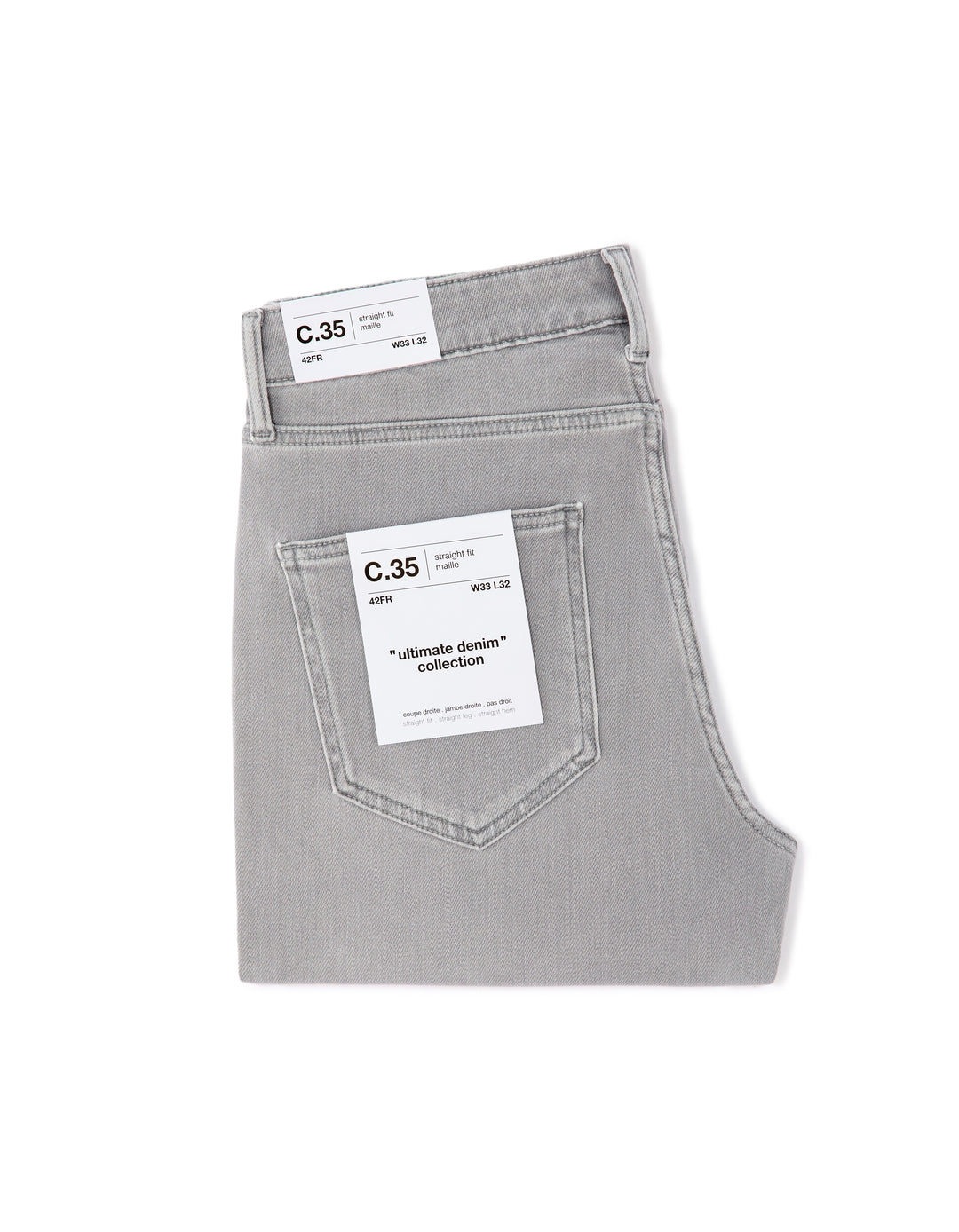 Jean C.35 straight stretch knit 3 lengths
