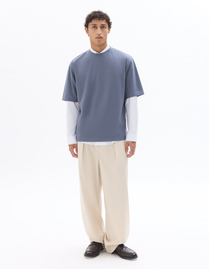 Unisex - Knitted - T-Shirt - Short sleeves - U / V / round neck