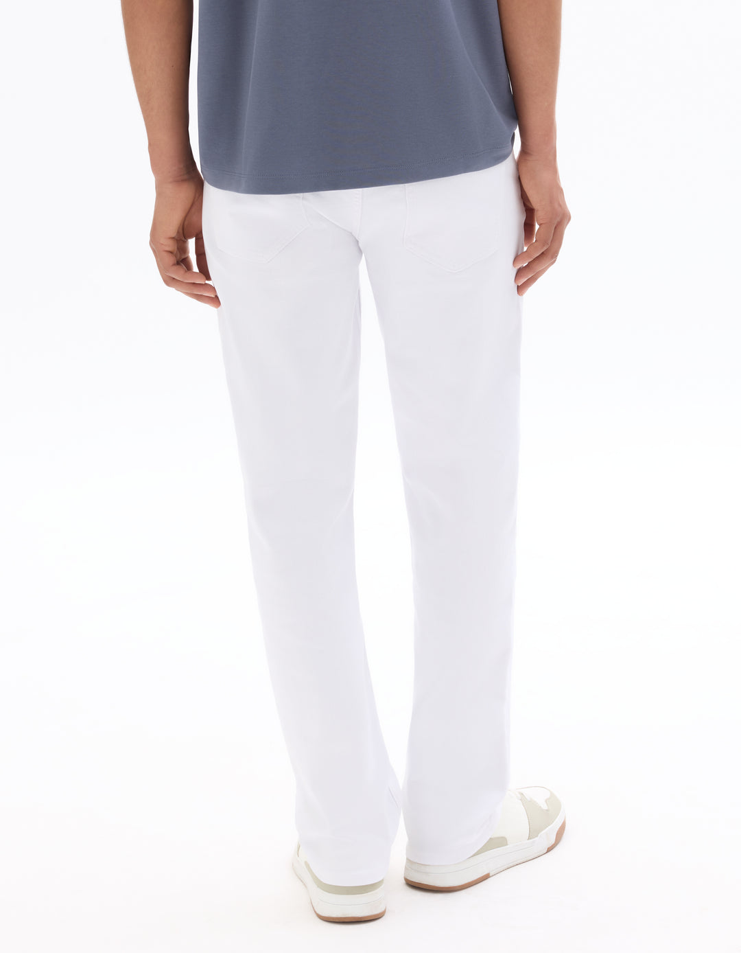Straight stretch cotton jeans