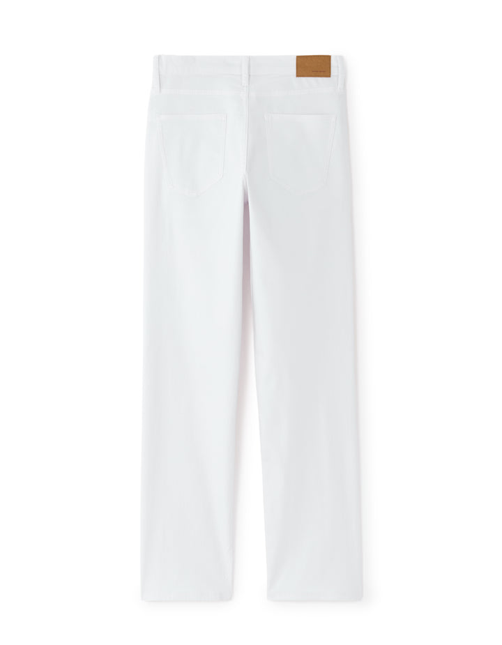 Straight stretch cotton jeans