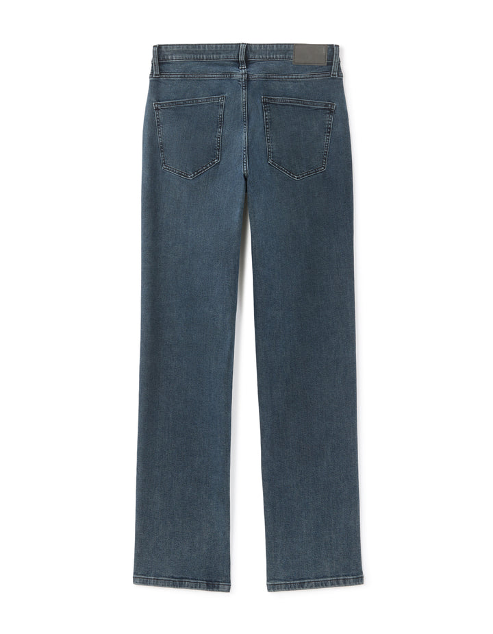Straight stretch cotton jeans