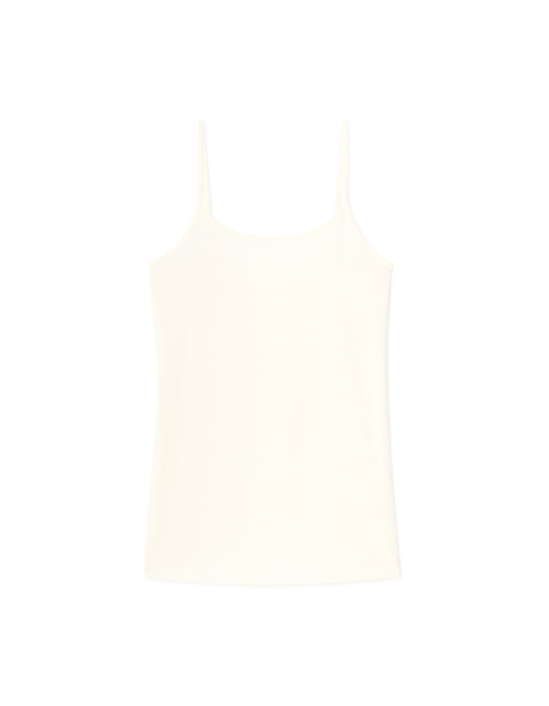Plain tank top with thin straps