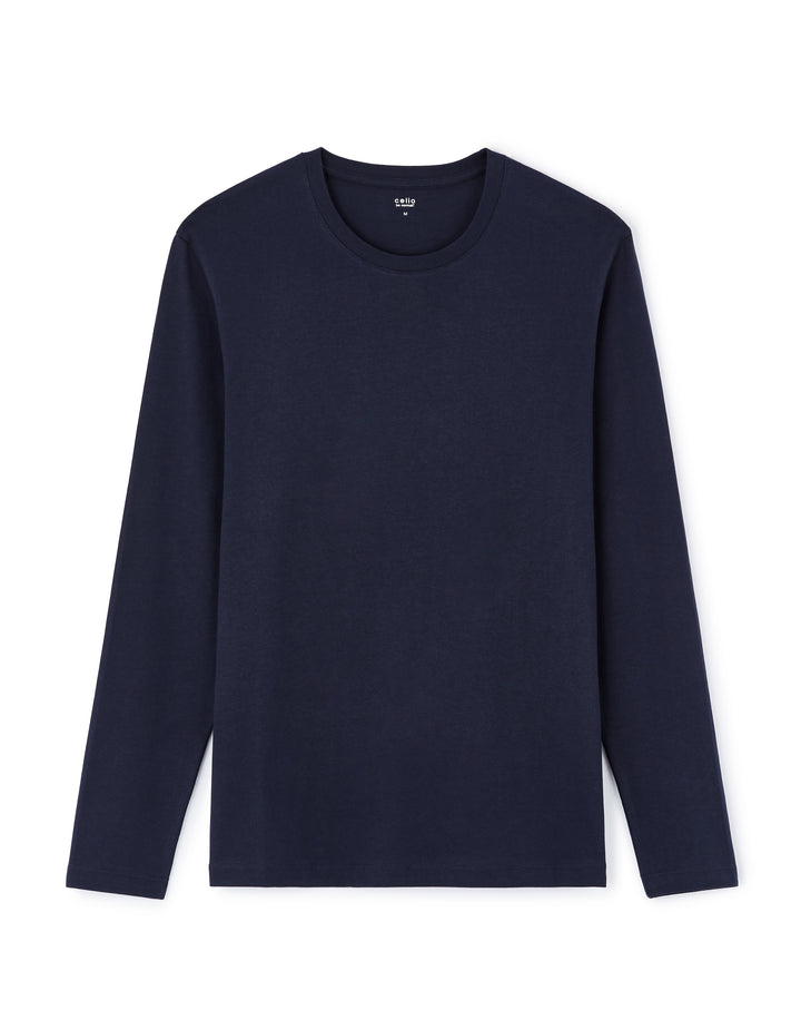 100% cotton long sleeve straight t-shirt