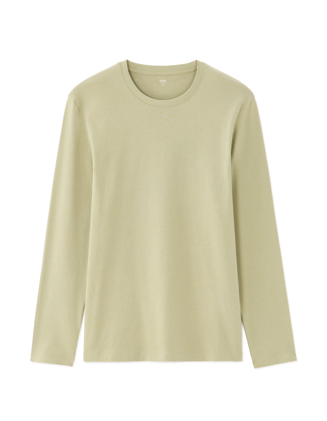Regular fit long-sleeved 100% cotton T-shirt