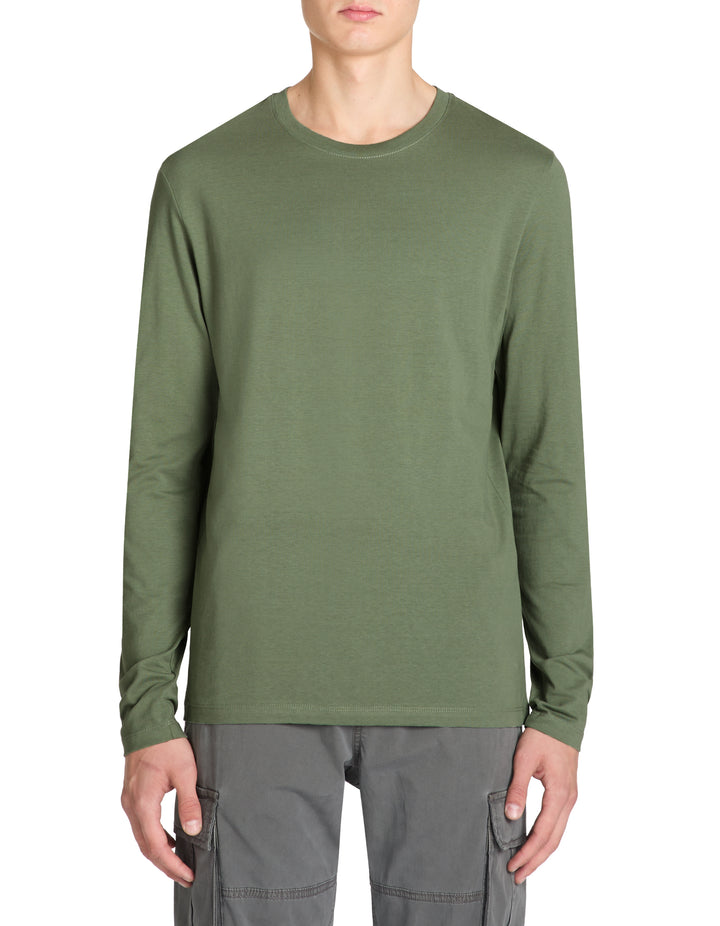 100% cotton long sleeve straight t-shirt