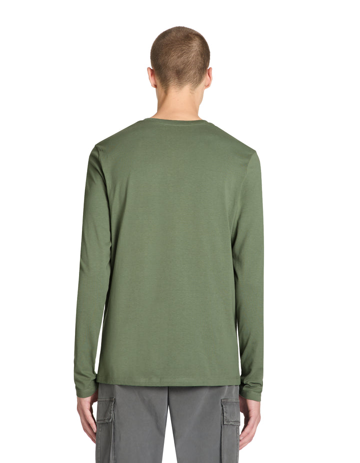 100% cotton long sleeve straight t-shirt