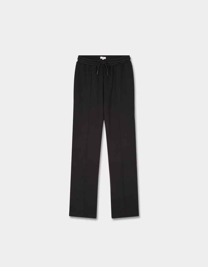 Wide-legged jogging pants with pleats