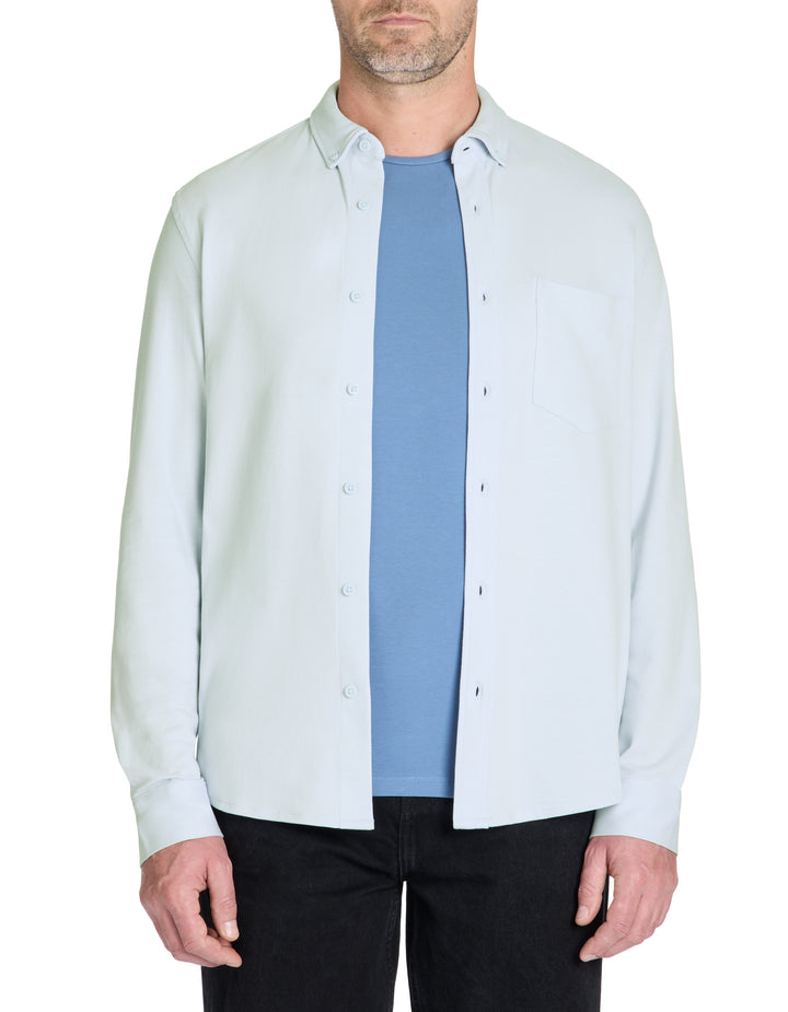 Men - Knitted - Shirt - Long sleeves