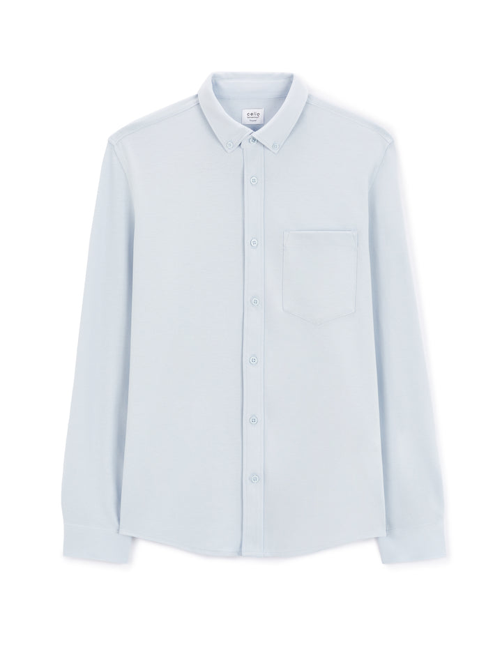 Men - Knitted - Shirt - Long sleeves