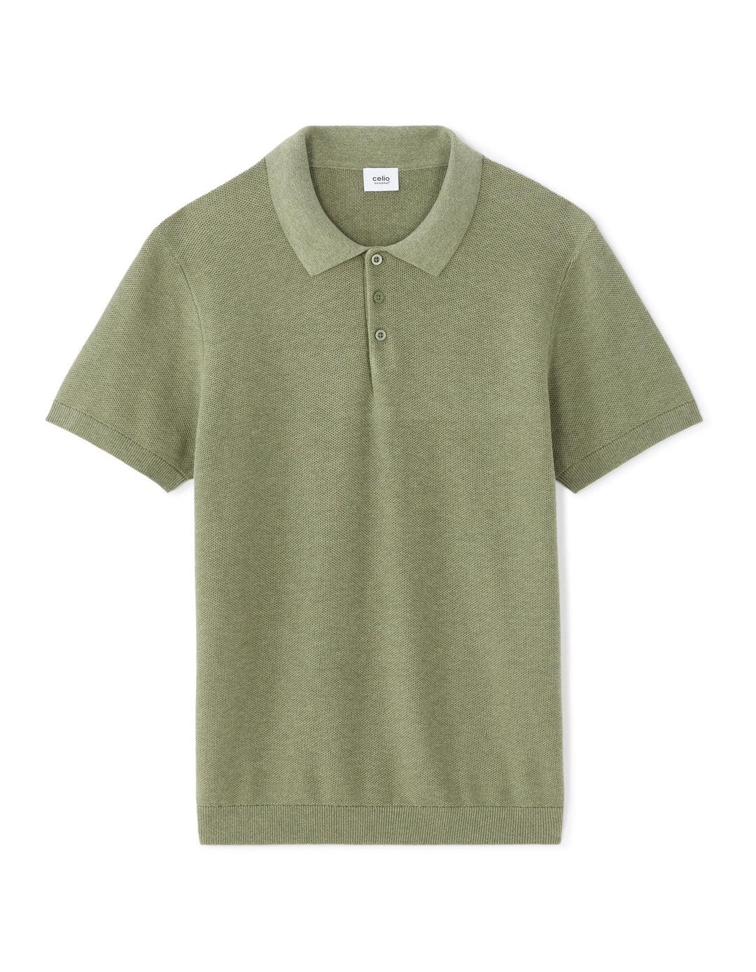 Men - Knitted - Polo Shirt - Short sleeves