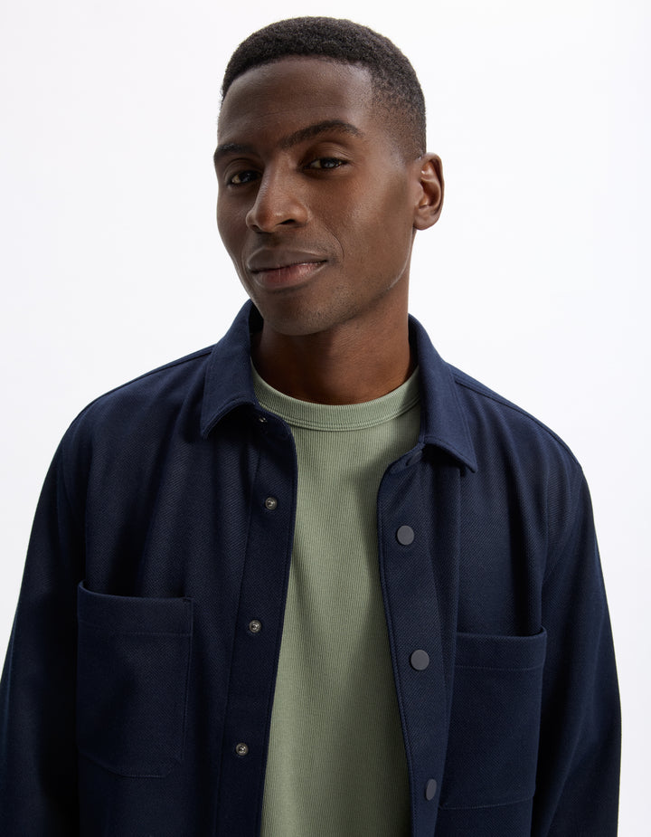 Men - Knitted - Shirt - Long sleeves