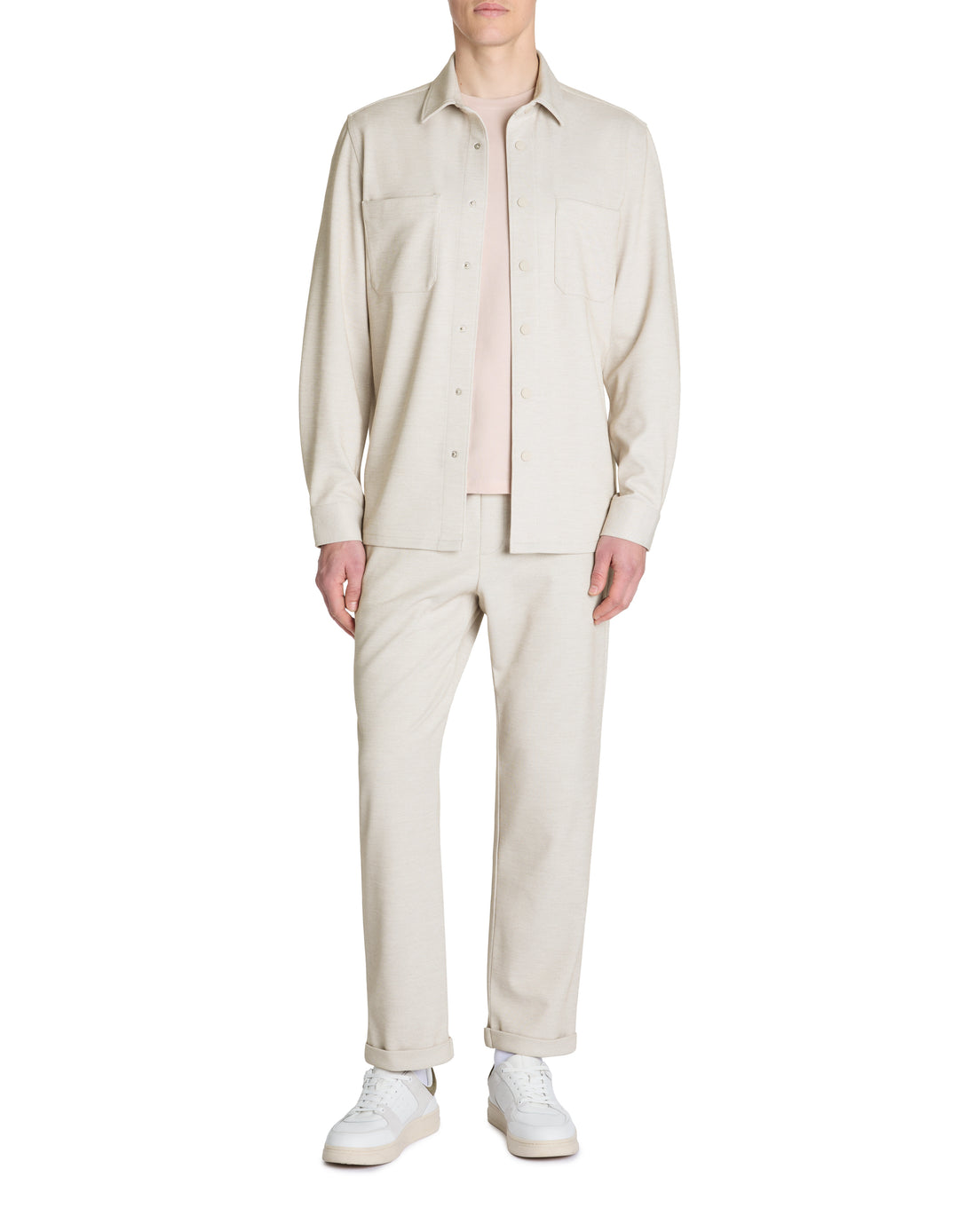 Men - Knitted - Shirt - Long sleeves