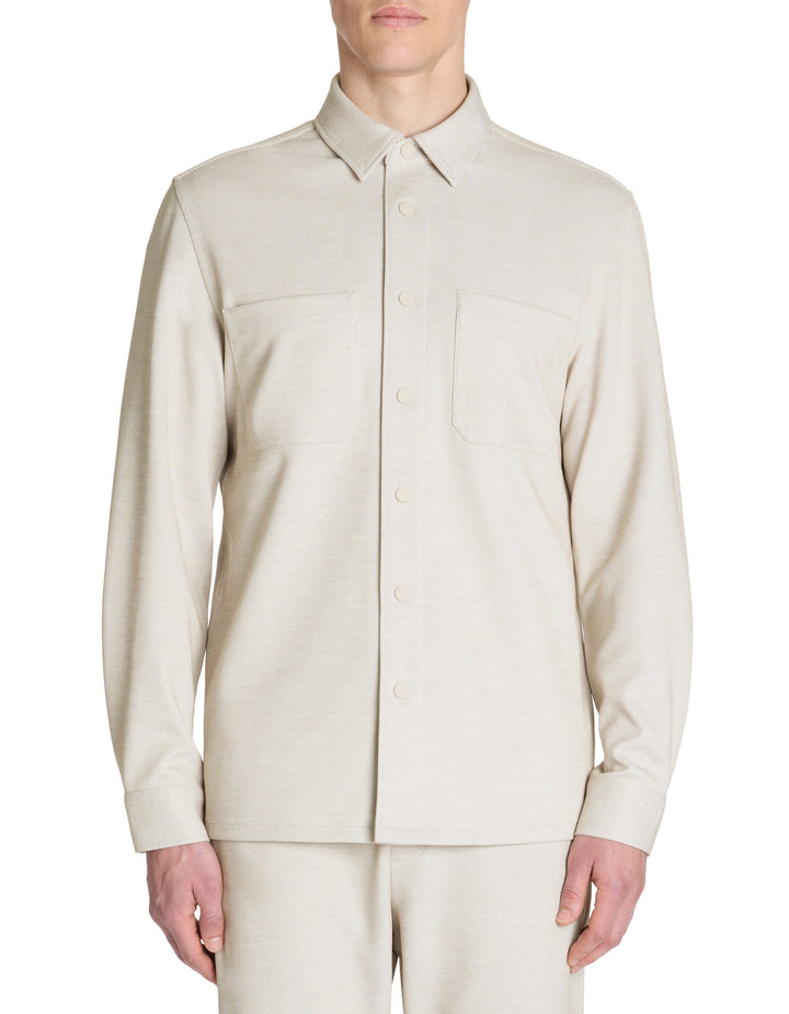 Men - Knitted - Shirt - Long sleeves