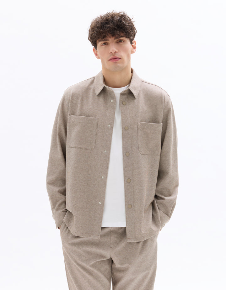 Men - Knitted - Shirt - Long sleeves