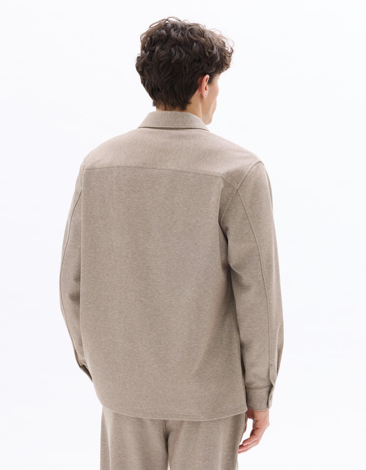 Men - Knitted - Shirt - Long sleeves