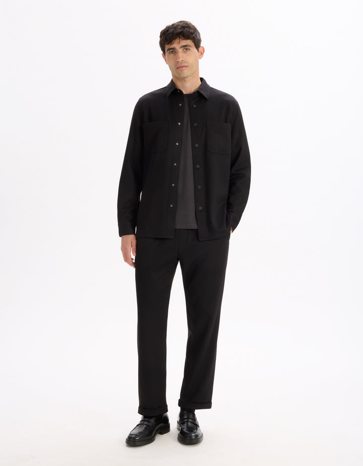 Men - Knitted - Shirt - Long sleeves
