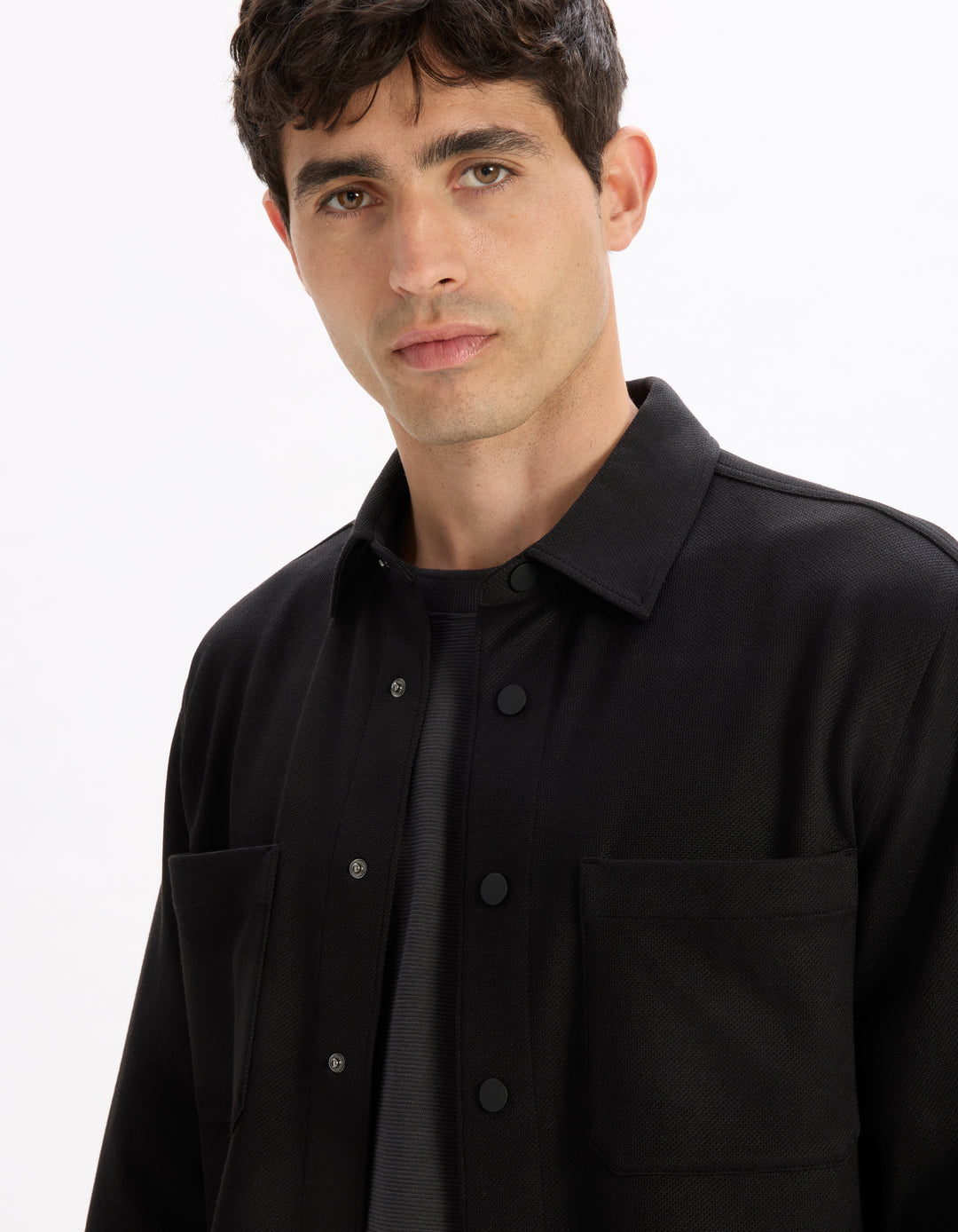 Men - Knitted - Shirt - Long sleeves