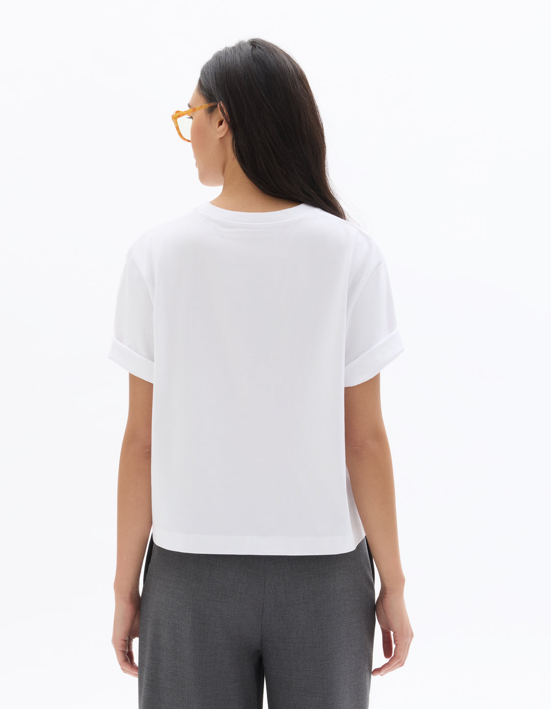 Boxy thick cotton T-shirt