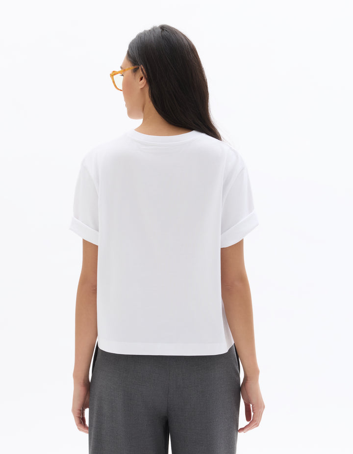 Boxy thick cotton T-shirt