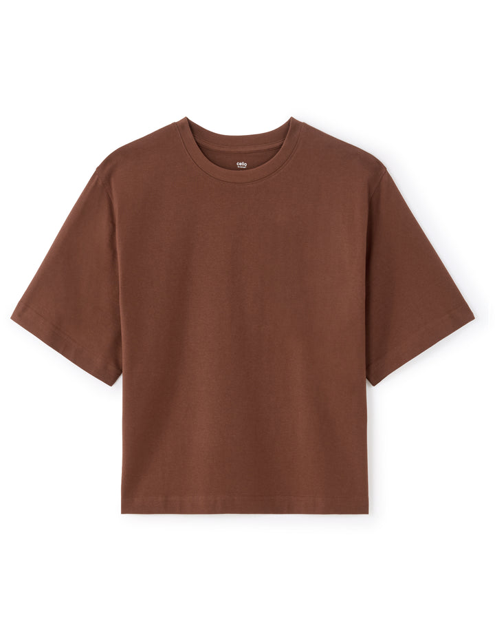 Boxy thick cotton T-shirt