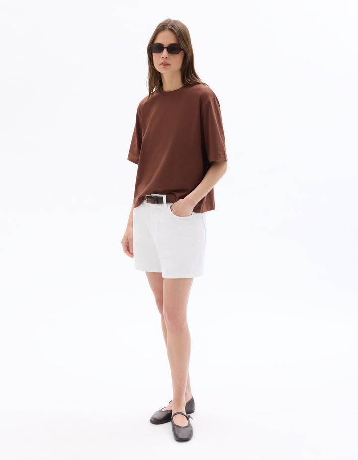Boxy thick cotton T-shirt