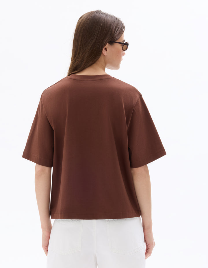 Boxy thick cotton T-shirt