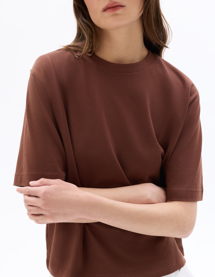 Boxy thick cotton T-shirt