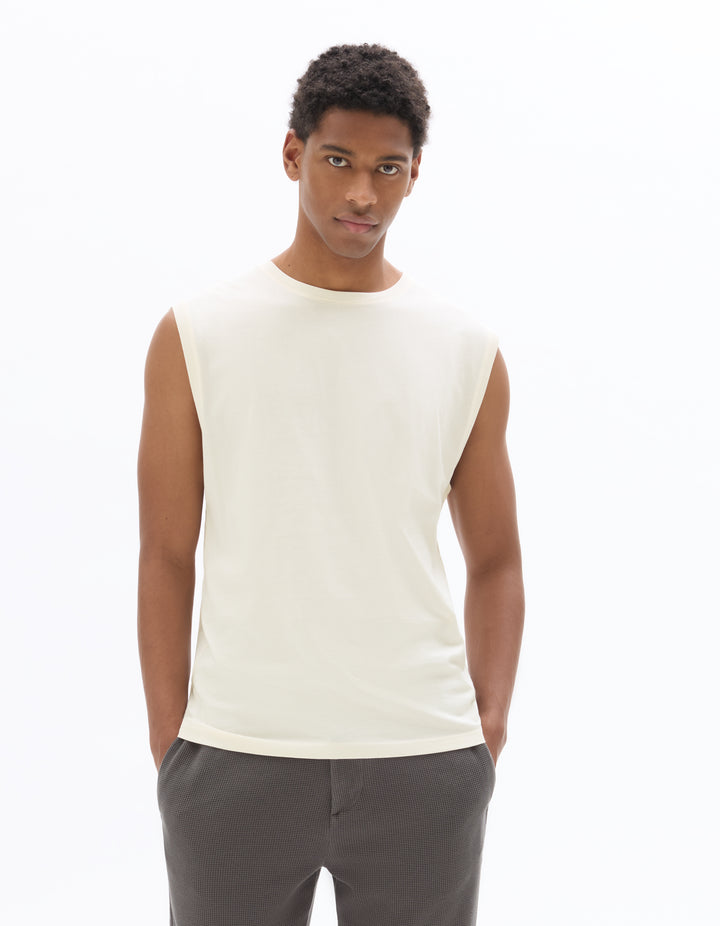 Unisex - Knitted - T-Shirt - no sleeves - U / V / round neck