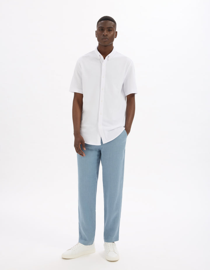 Regular chemise in stretch cotton