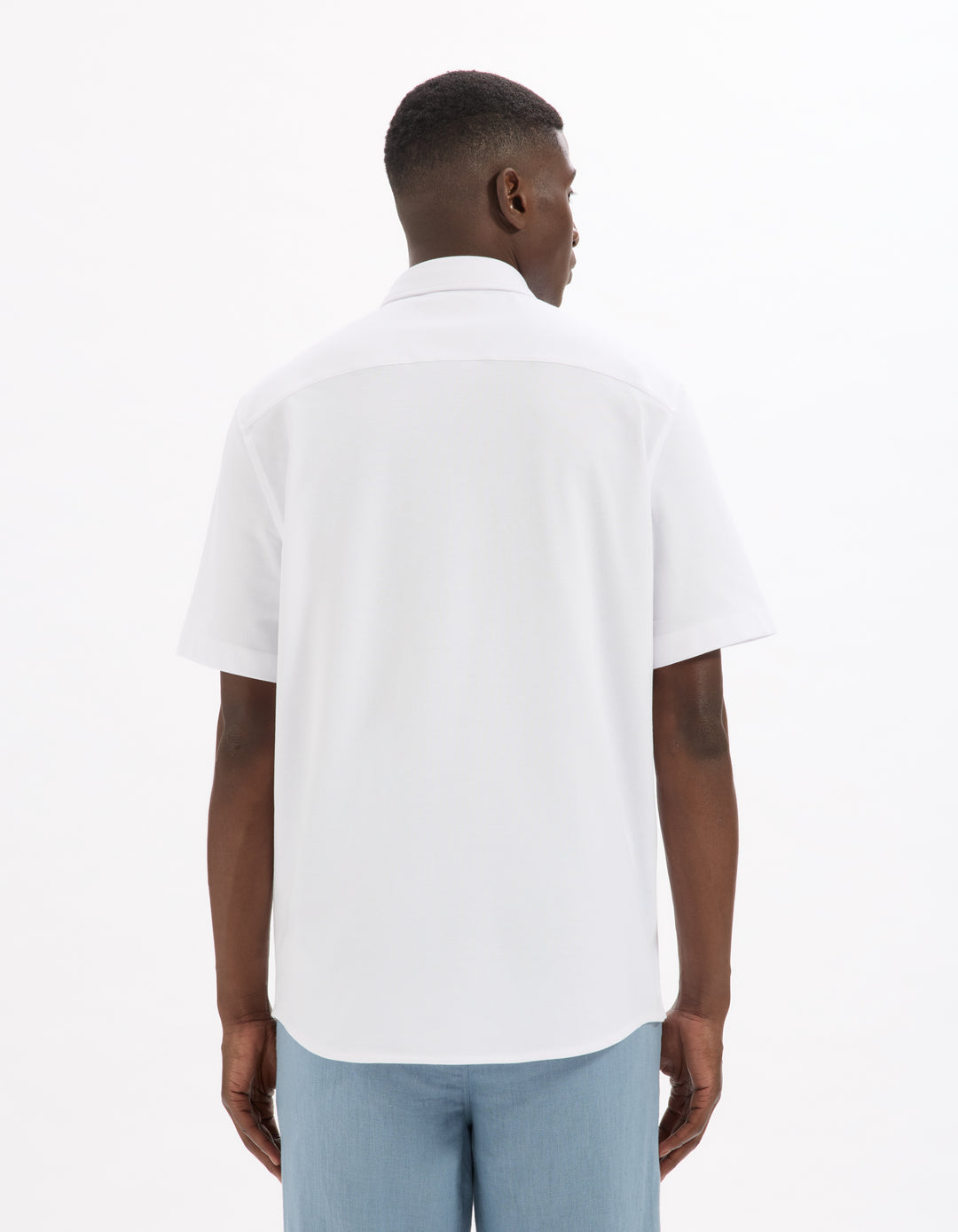 Regular chemise in stretch cotton