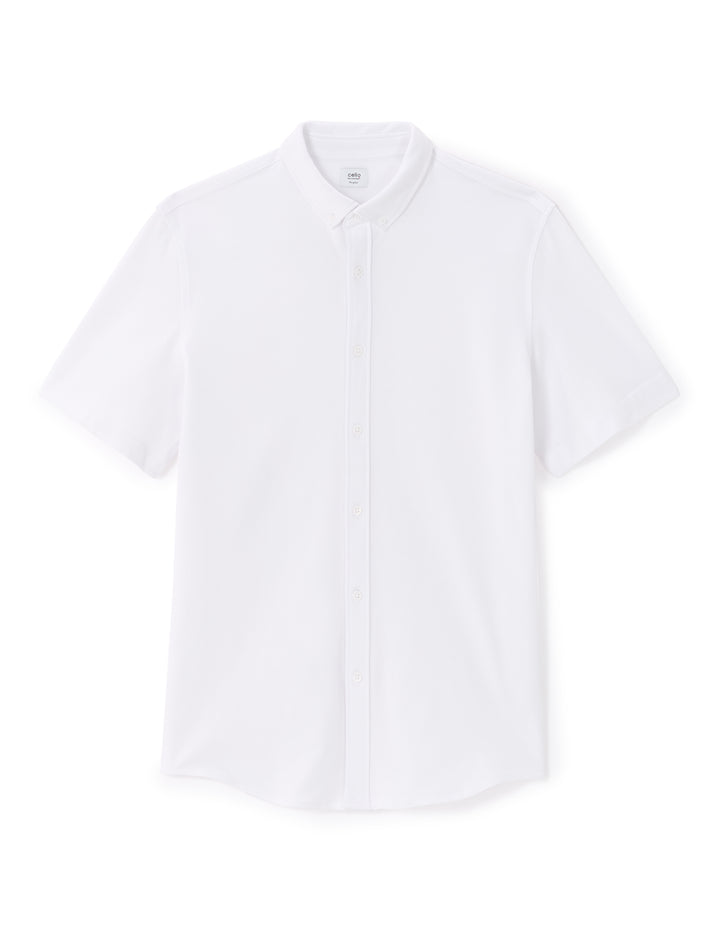 Regular chemise in stretch cotton