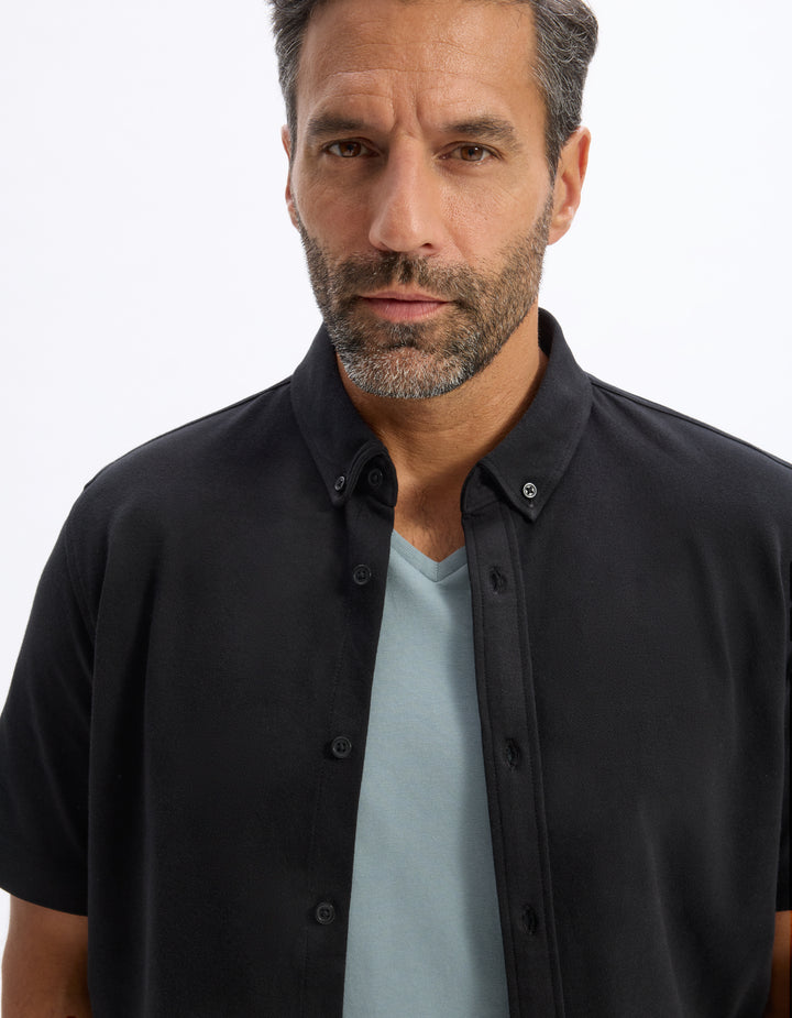 Regular chemise in stretch cotton