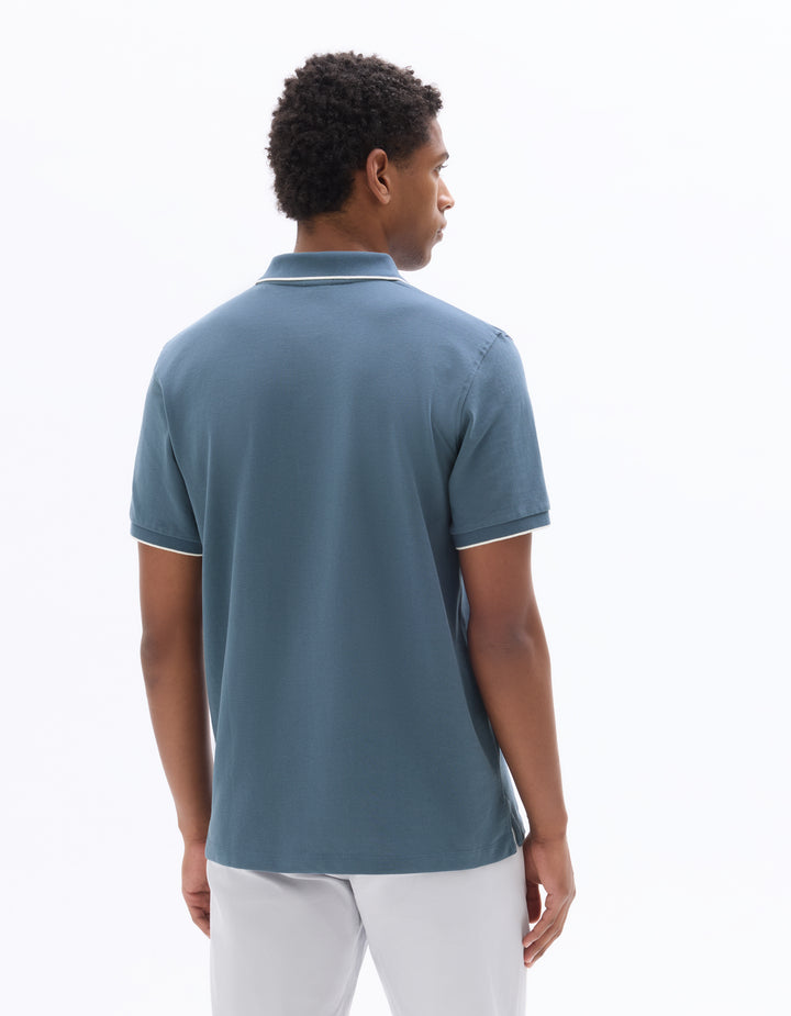 Men - Knitted - Polo Shirt - Short sleeves