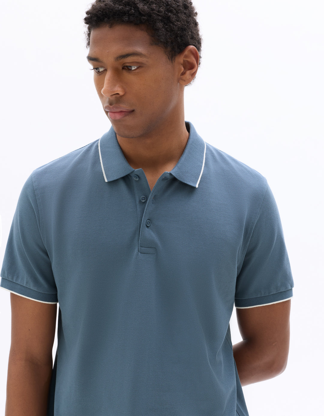 Men - Knitted - Polo Shirt - Short sleeves