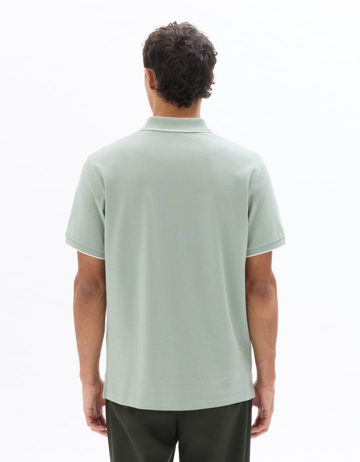 Men - Knitted - Polo Shirt - Short sleeves