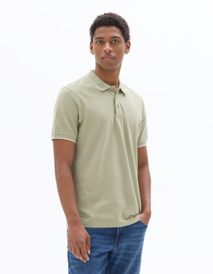 Men - Knitted - Polo Shirt - Short sleeves