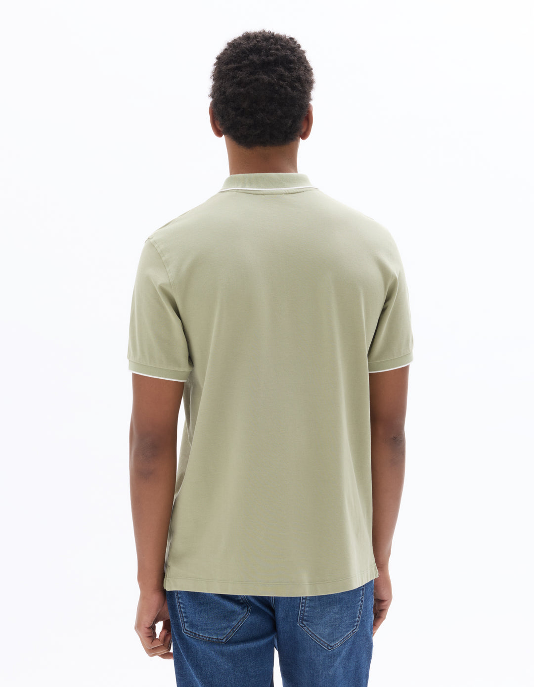 Men - Knitted - Polo Shirt - Short sleeves