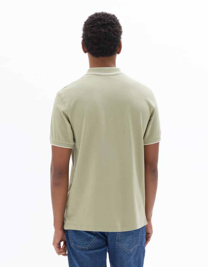 Men - Knitted - Polo Shirt - Short sleeves