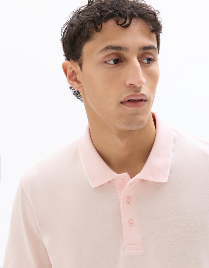 Men - Knitted - Polo Shirt - Short sleeves