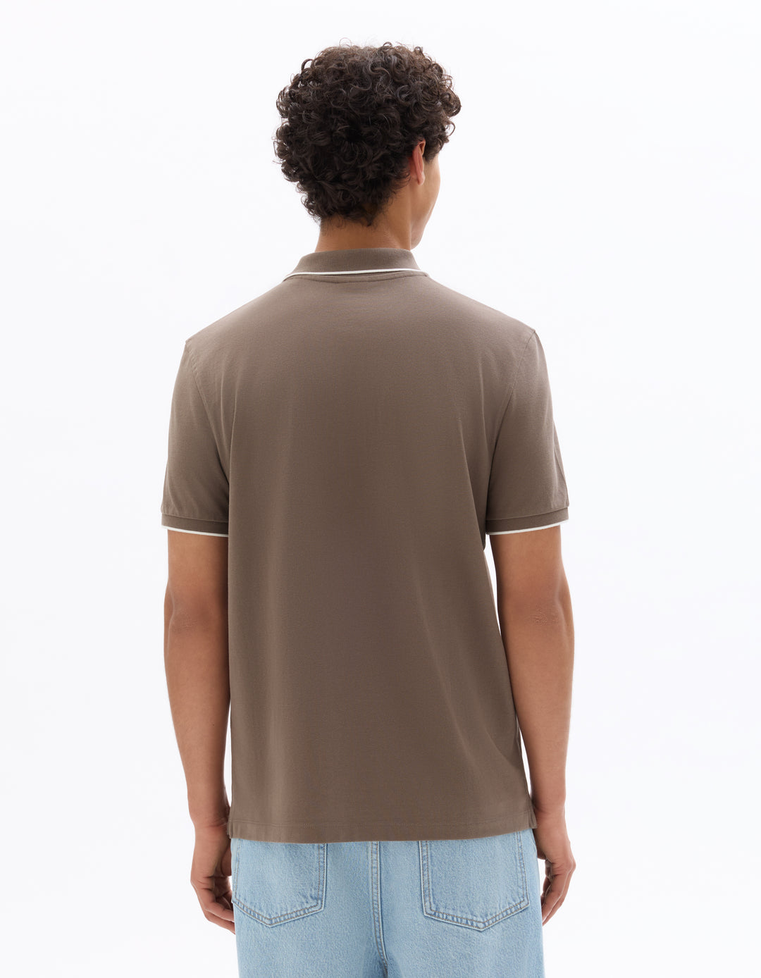 Men - Knitted - Polo Shirt - Short sleeves